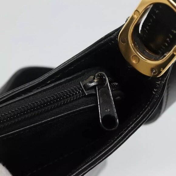 BALLY Shoulder Bag Leather Black Auth - Picture 15 of 16